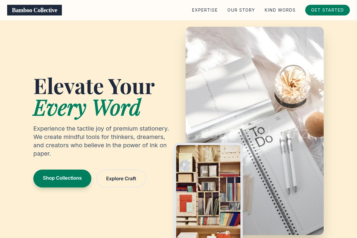 Bamboo Stationery